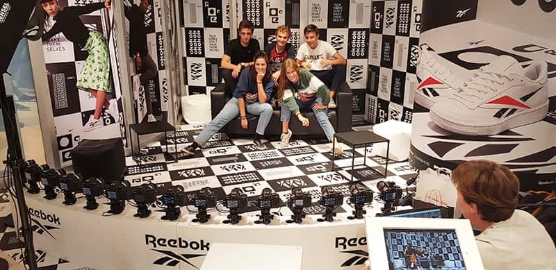 Animation Bullet Time 120° pour Reebok
