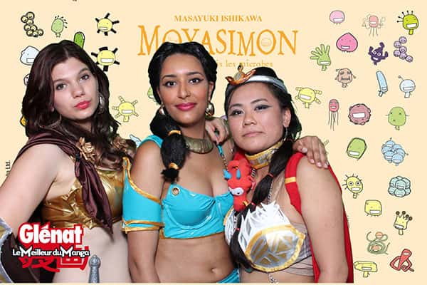 Photobooth fond vert au salon Japan Expo