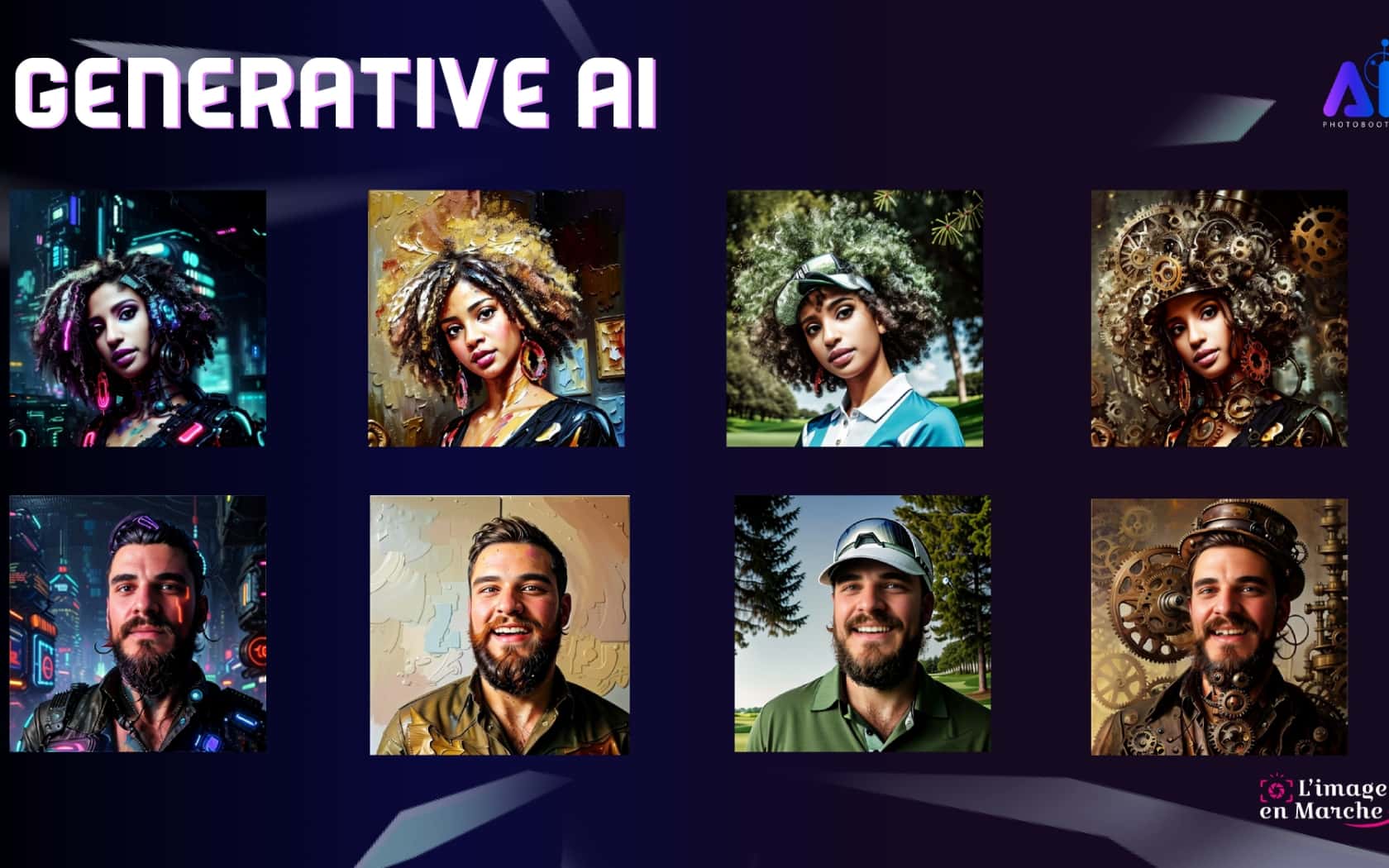 Incrustation par intelligence artificielle dans un décor sur mesure