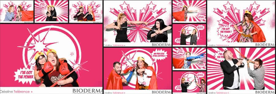 Animation photomontage avec envoi live Bioderma