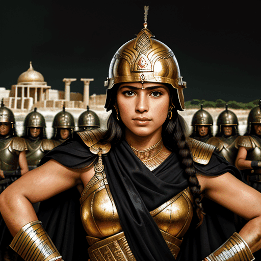 Costume virtuel de guerrier grec généré par l'intelligence artificielle