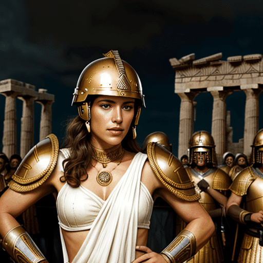 Portrait IA oracle et héros mythologiques