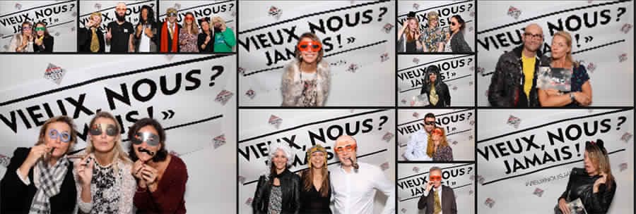 Animation photobox party photocall vernissage de l’exposition Damart