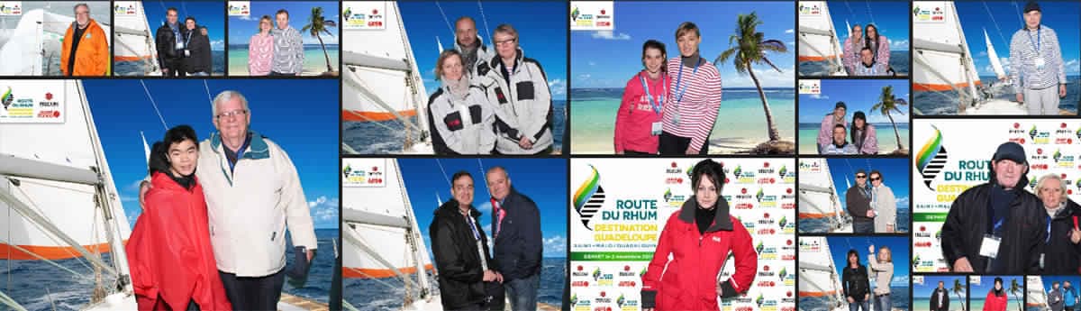 Animation photocall fond vert - 10ème édition Route du Rhum 2014
