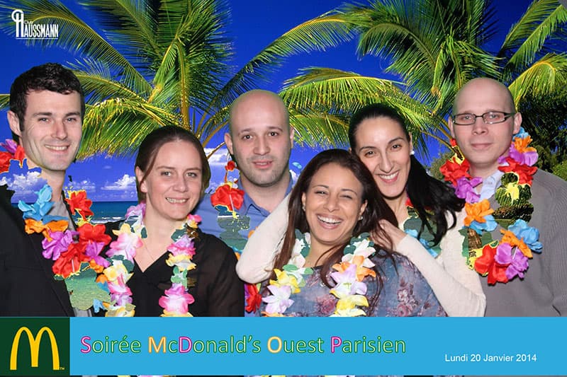 Photobooth fond vert McDonald's