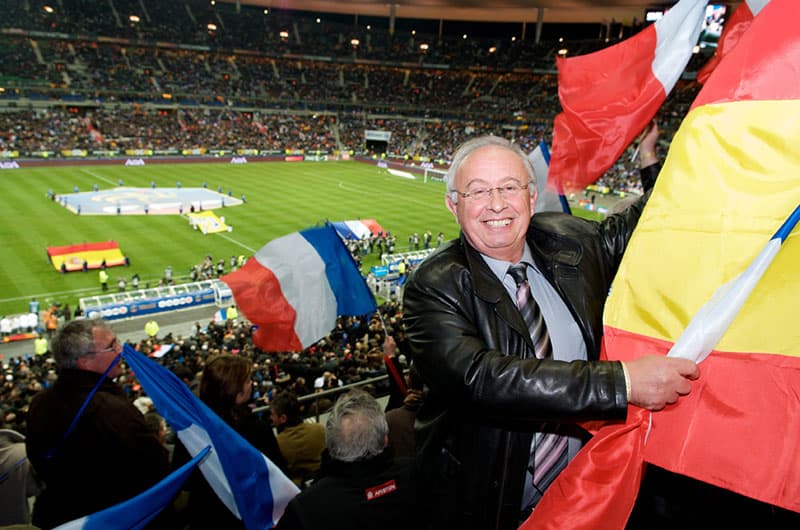 Reportage au tribunes officielles stade de France pour @APRIONIS 3 mars 2010