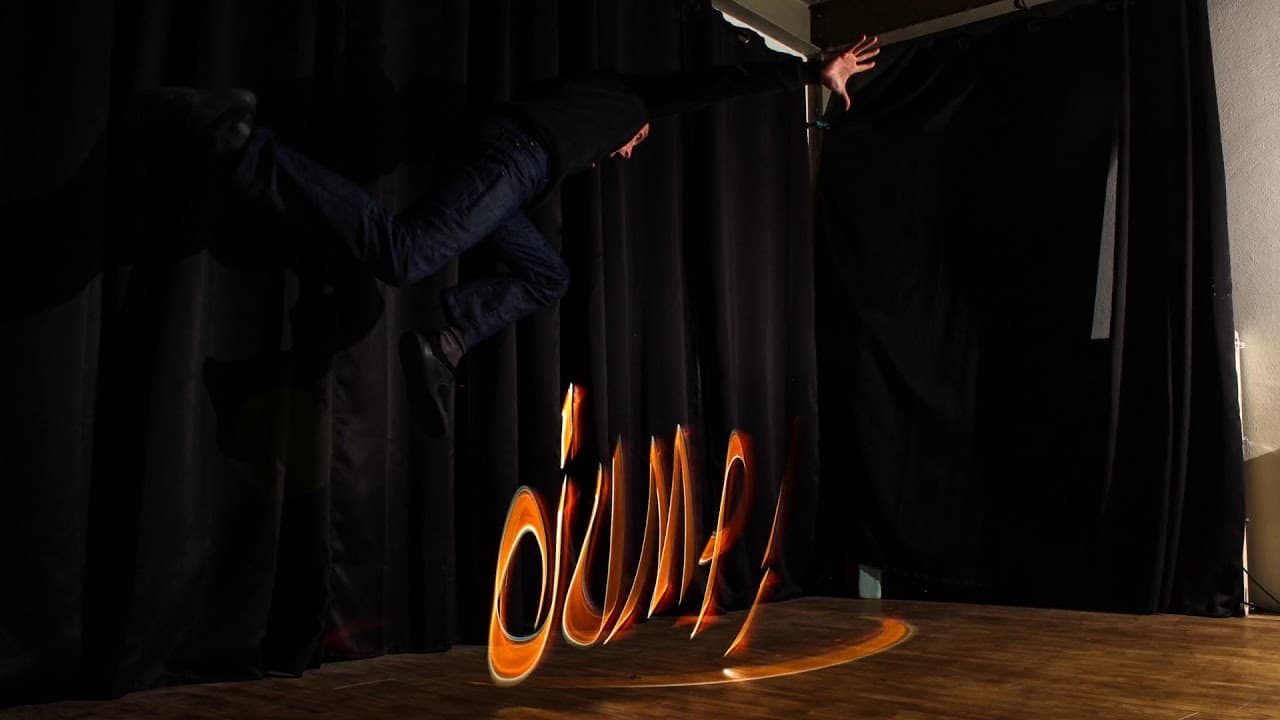 Effet light painting figé en Bullet Time 360°