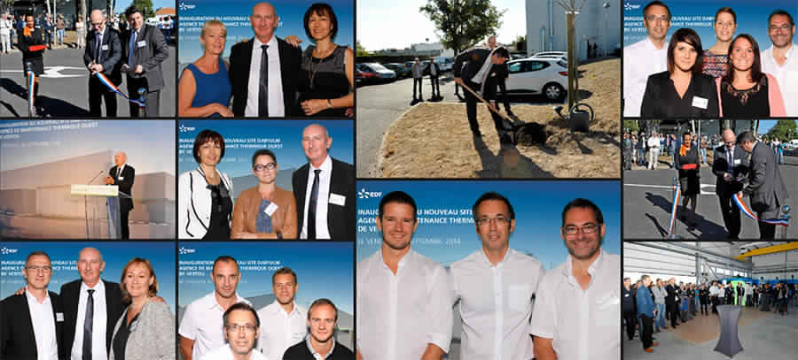 Animation photo et reportage inauguration d'un site EDF à Nantes