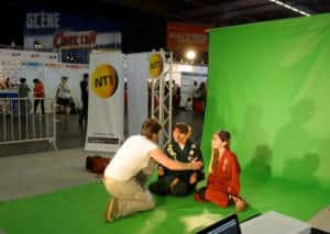 animation video fond vert