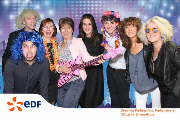 Photobooth fond vert EDF