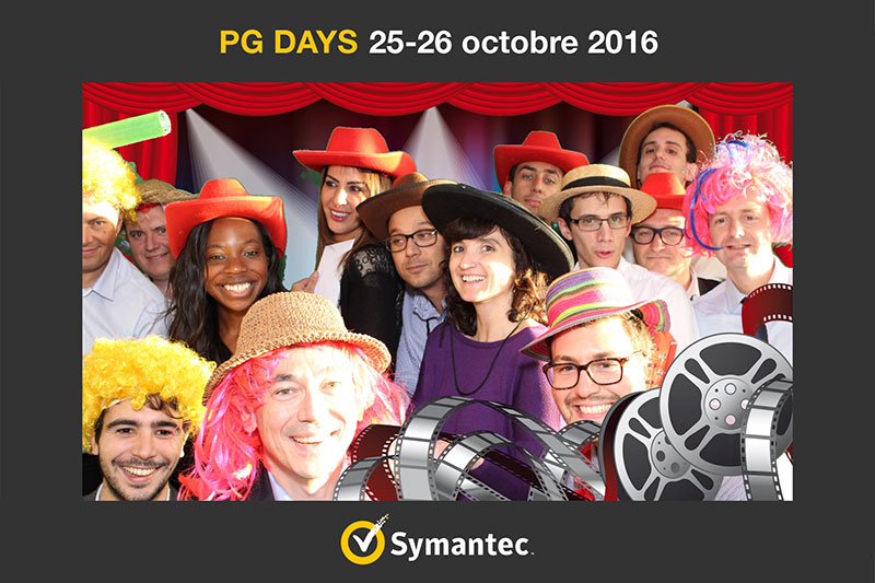 Photobooth fond vert SYMANTEC